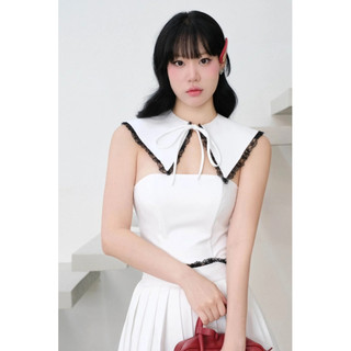 [Deal Độc Quyền] Set Nữ Tube Crop Pleat 3 Pieces, Chất Vải Kaki Hàn Thoải Mái,WSB136, SOME HOW STORE