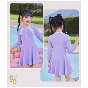 đồ bơi em bé size(2,4,6,8) sét đồ bơi em bé pha dây kéo cực xinh váy có quần đùi bên trong