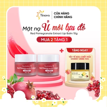 [Mua 2 Tặng 1] MẶT NẠ Ủ MÔI LỰU ĐỎ GIÚP ĐÔI MÔI HỒNG HÀO, CĂNG MỌNG TỪ THIÊN NHIÊN MECIHATHOR 10G💋