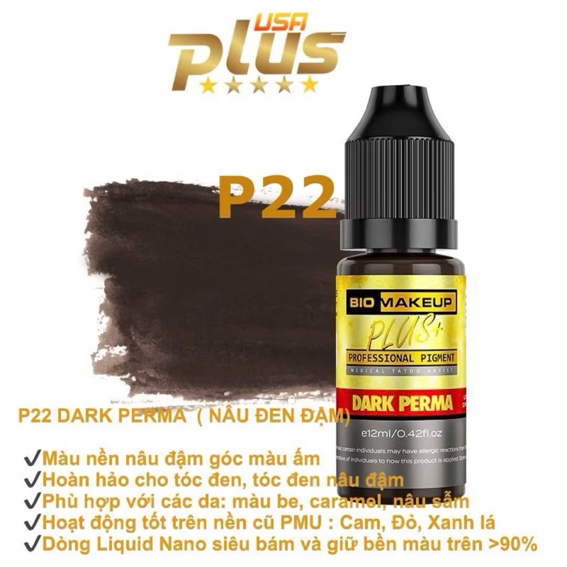 Mực Bio premium USA chính hãng mỹ, mực cao cấp bong đẹp tự nhiên