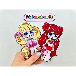 Đồ chơi bóc dán Ngôi nhà bên bờ biển - Búp bê giấy Gacha