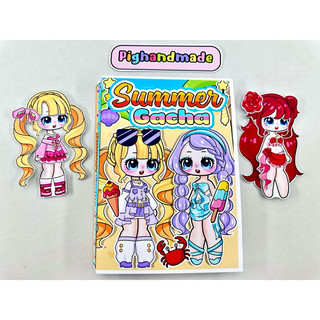 Đồ chơi bóc dán Ngôi nhà bên bờ biển - Búp bê giấy Gacha