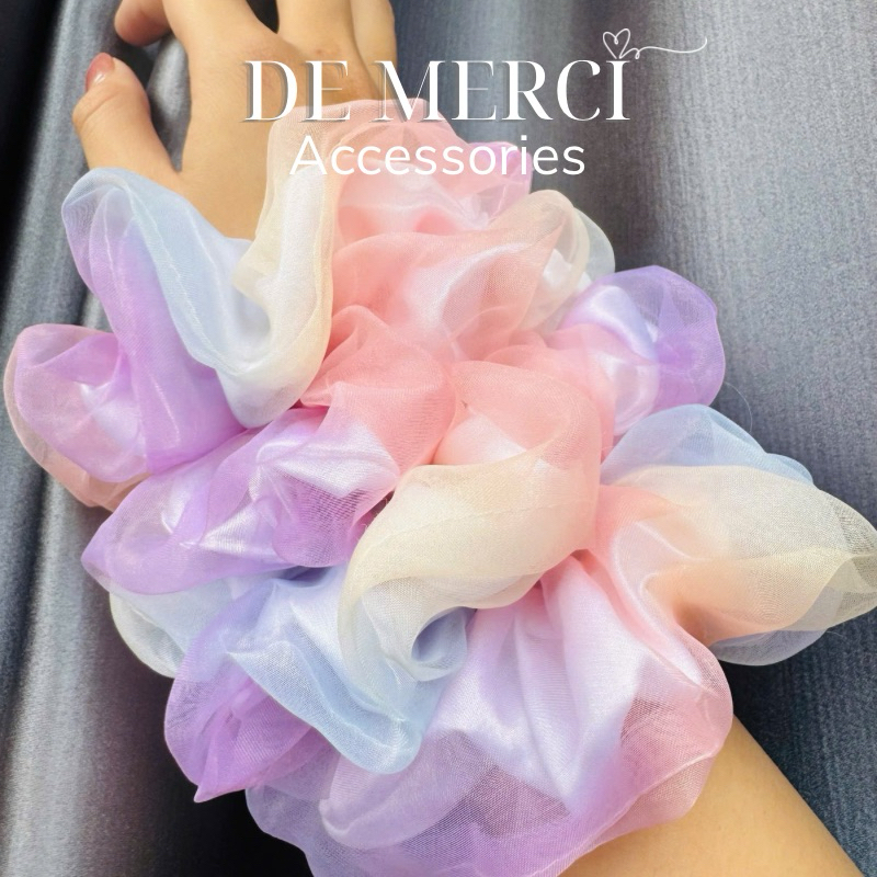 Cột tóc De Merci Accessories scrunchies cầu vồng