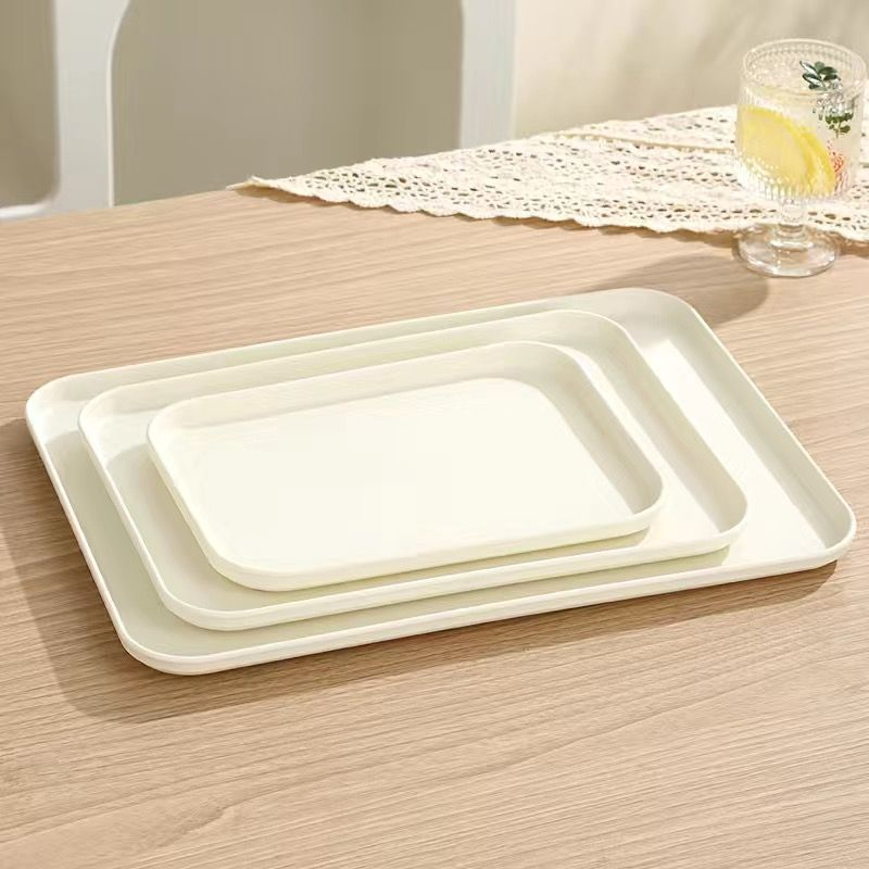 Khay Đựng Nước Khay Trà Nhựa Phòng Khách Cà Phê Bàn Cốc Hình Chữ Nhật Trái Cây Đĩa Ăn Tối