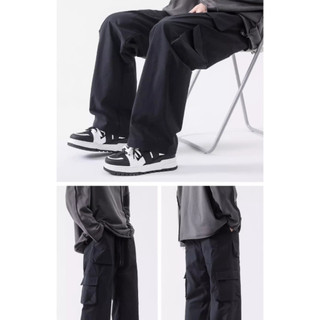 Quần kaki túi hộp nam nữ ống rộng, quần Cargo Pant kaki ống suông phong cách Hàn Quốc K04