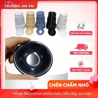 COMBO 10 Chén nước chấm chén nước mắm, chén nhựa MELAMINE đựng nước sốt nhiều size - Trường An VN