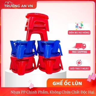 Ghế Ngồi Giặt Đồ Ghế Ốc Nhựa Thấp Mặt Tròn - Ghế Lùn Ghế Đẩu Nhựa Tốt - Trường An VN