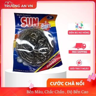 Miếng Cước Chà Xoong Nồi SUN – Miếng Chà Nồi, Bùi Nhùi Rửa Chén Siêu Sạch Giá Rẻ