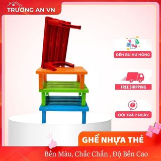 Ghế Thẻ Tròn Mini Mặt Lưới – Ghế Nhựa Chắc Chắn, Ghế Ngồi Bệt, Ghế Học Sinh