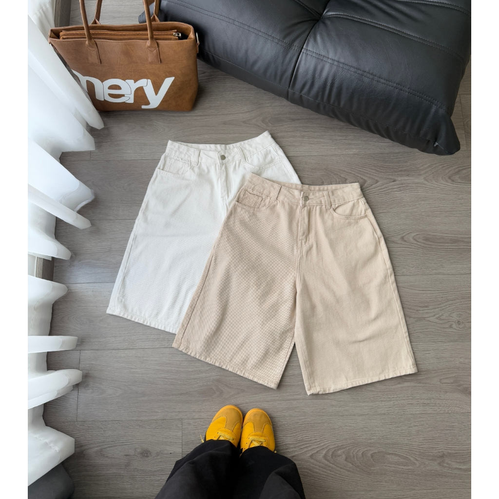 Quần Kaki Jeans CEMMERY Local Brand Chính Hãng Neutral Shorts Form Quần Ngố Qua Gối Unisex 2 Màu