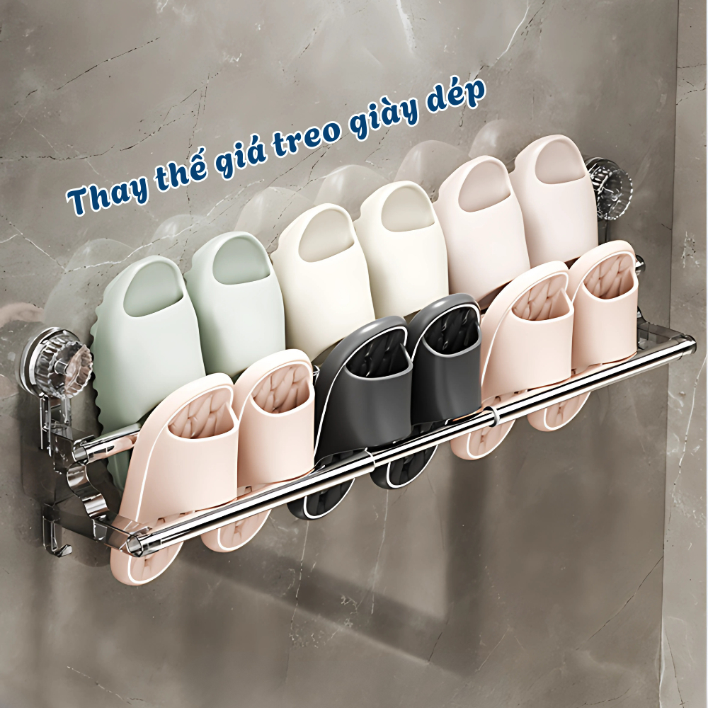 Khăn Tiêu Chuẩn - Giá Treo Khănhà Tắm 2 Tầng Hút Chân Không Không Cần Khoan Đục