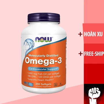 Omega 3 | Dầu Cá Now Omega 3 [100-200-500 Viên] - Vitamin Bổ Mắt Sáng Mắt - Chính Hãng Nhập Mỹ Muscle Fitness