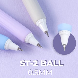 Hộp 10 Bút Gel Bấm CLASSMATE Ngòi 0.5mm ST 2 Bi, Bút Bi Gel Mực Xanh Đen Tím Viết Trơn Tru CL-GP113/115