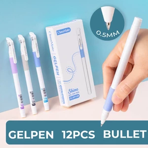 Bút Gel Nắp Shine Classmate Bút Nước Ngòi 0.5mm Viết Trơn Mực Xanh Đen Tím Nhanh Khô Dùng Ghi Chép Viết Bài CL-GP114