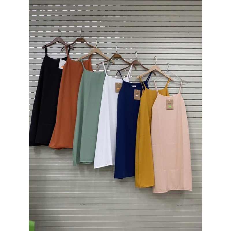 Váy 2 dây chất đũi lụa rộng mát sang chảnh đi chơi đi biển Đầm nữ hai dây dáng dài mặc nhà đi du lịch trẻ trung T647G
