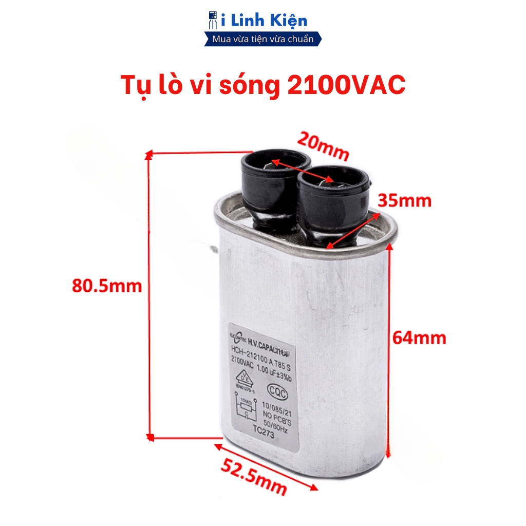 Combo Linh Kiện Sửa Lò Vi Sóng Tụ Điện, Diode CL01 , Cầu Chì Hộp Chính Hãng ILinhkien