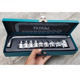 ĐỒ NGHỀ TOTAL Bộ 10 đầu tuýp 1/2 inch THTL121101 <HÀNG CHÍNH HÃNG>
