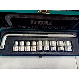 ĐỒ NGHỀ TOTAL Bộ 10 đầu tuýp 1/2 inch THTL121101 <HÀNG CHÍNH HÃNG>