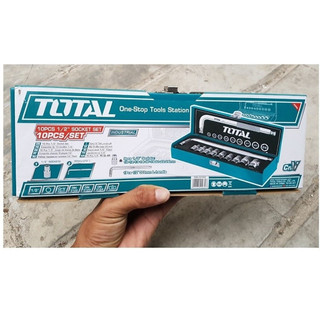 ĐỒ NGHỀ TOTAL Bộ 10 đầu tuýp 1/2 inch THTL121101 <HÀNG CHÍNH HÃNG>