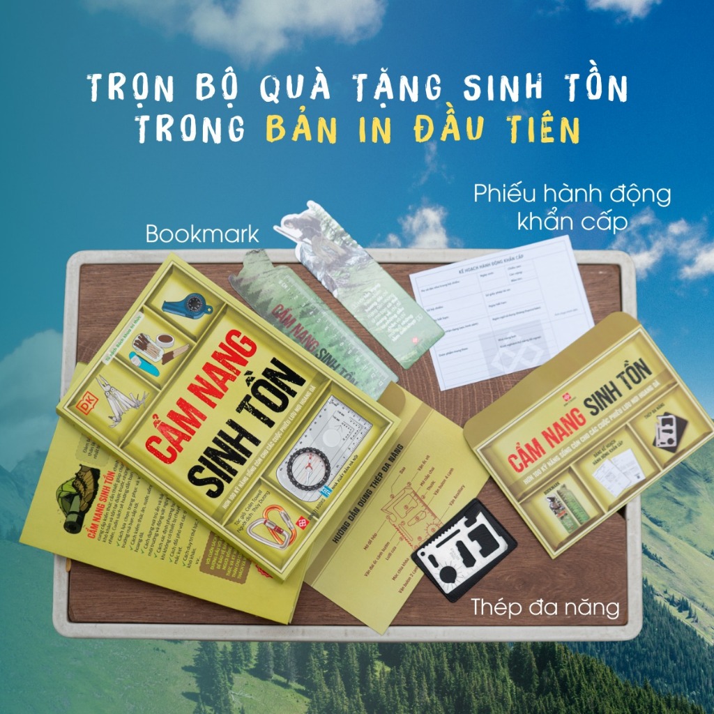 Ảnh Sách - Cẩm nang sinh tồn (Hơn 100 kỹ năng sống còn cho các cuộc phiêu lưu nơi hoang dã) Đinh Tị Books 3