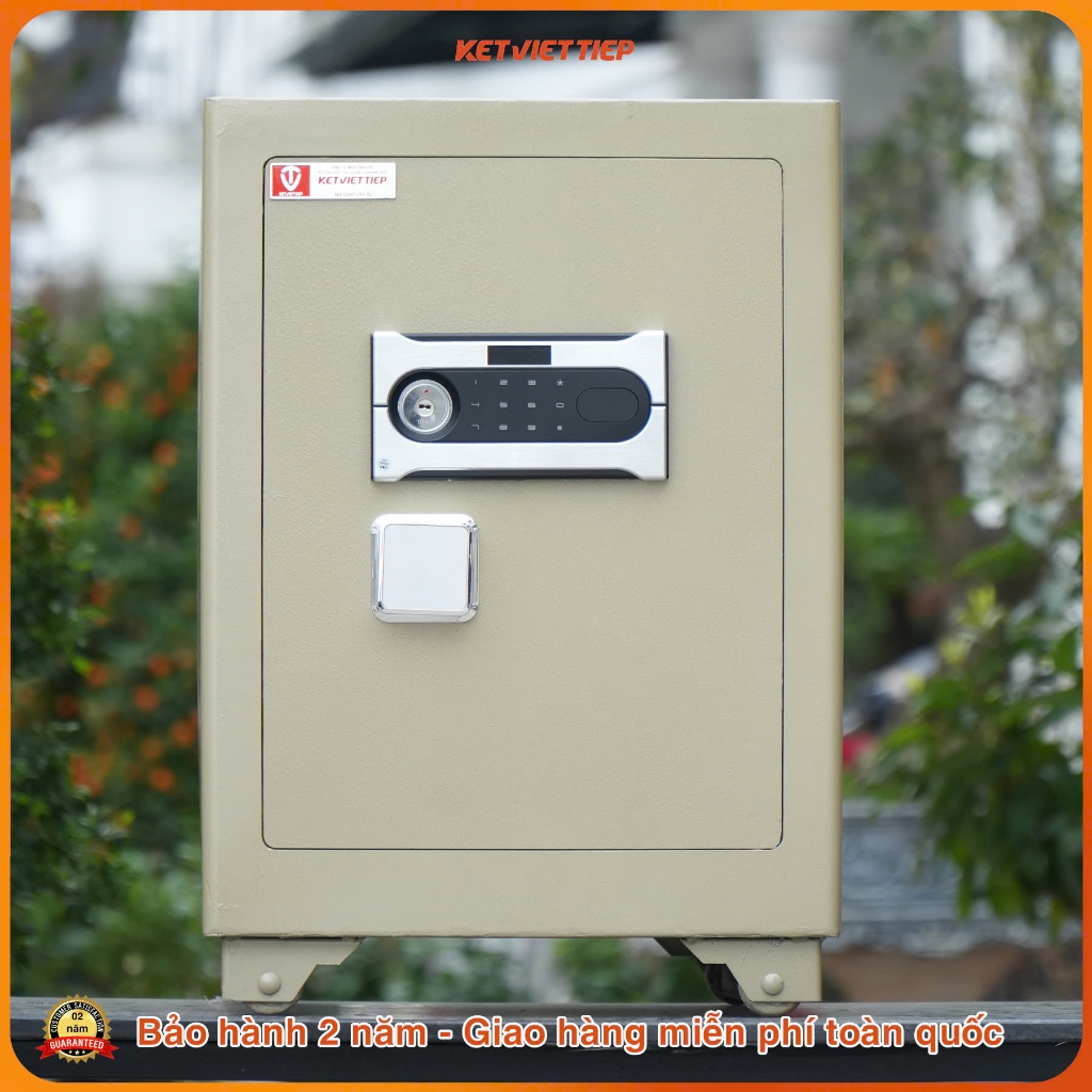 Két sắt siêu cường Việt Tiệp KVTSC90DT Khóa điện tử chống cháy, có báo động về điện thoại