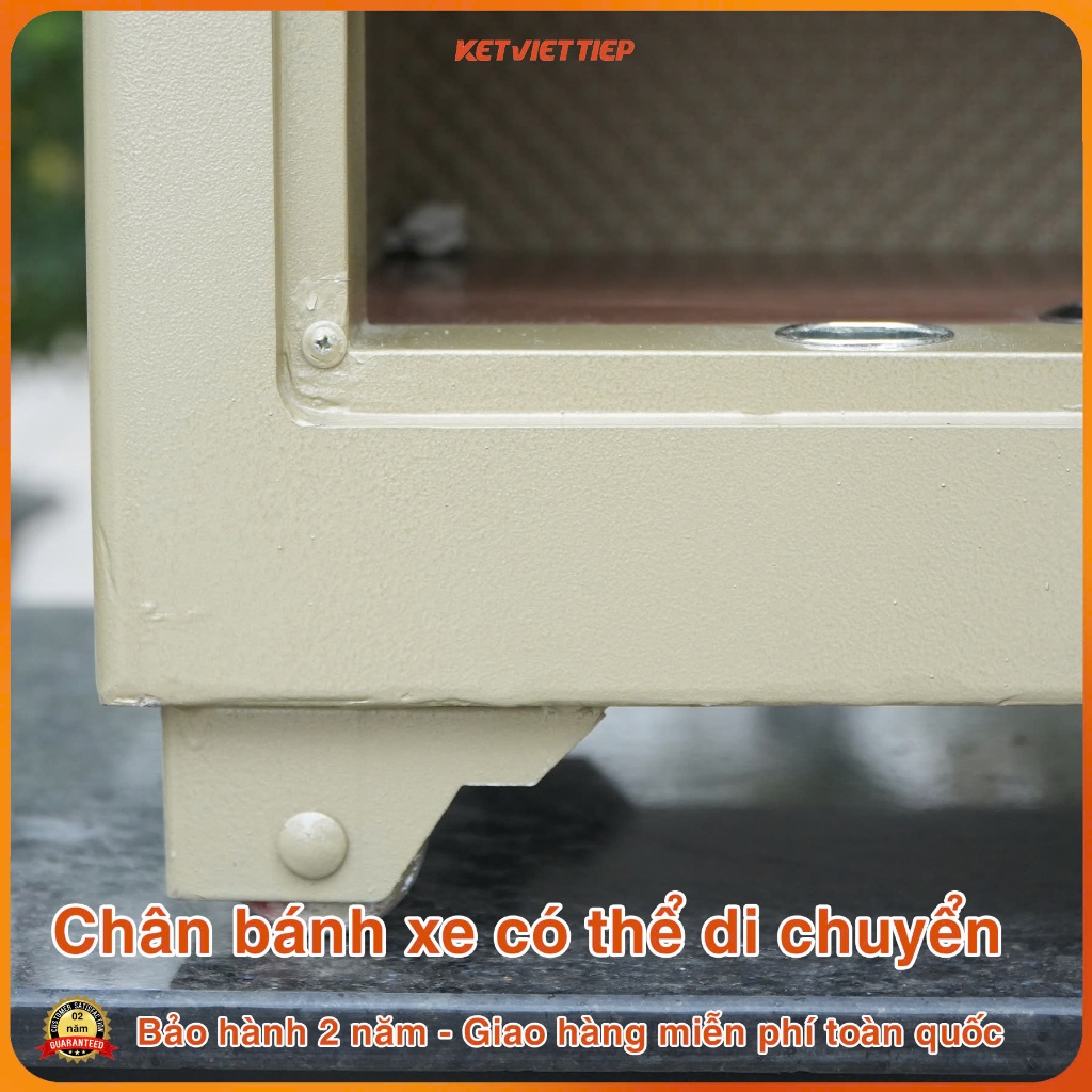 Két sắt siêu cường Việt Tiệp KVTSC90DT Khóa điện tử chống cháy, có báo động về điện thoại