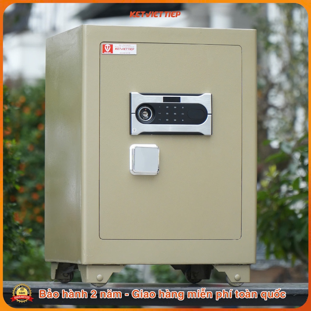 Két sắt siêu cường Việt Tiệp KVTSC90DT Khóa điện tử chống cháy, có báo động về điện thoại