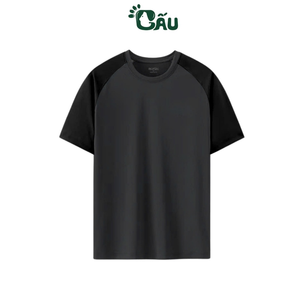 Ảnh Áo thun nam Gấu 194 vải thun Lạnh co dãn 4 chiều, phong cách thể thao - gym - bóng đá, from slim fit - TLRL Trơn 3