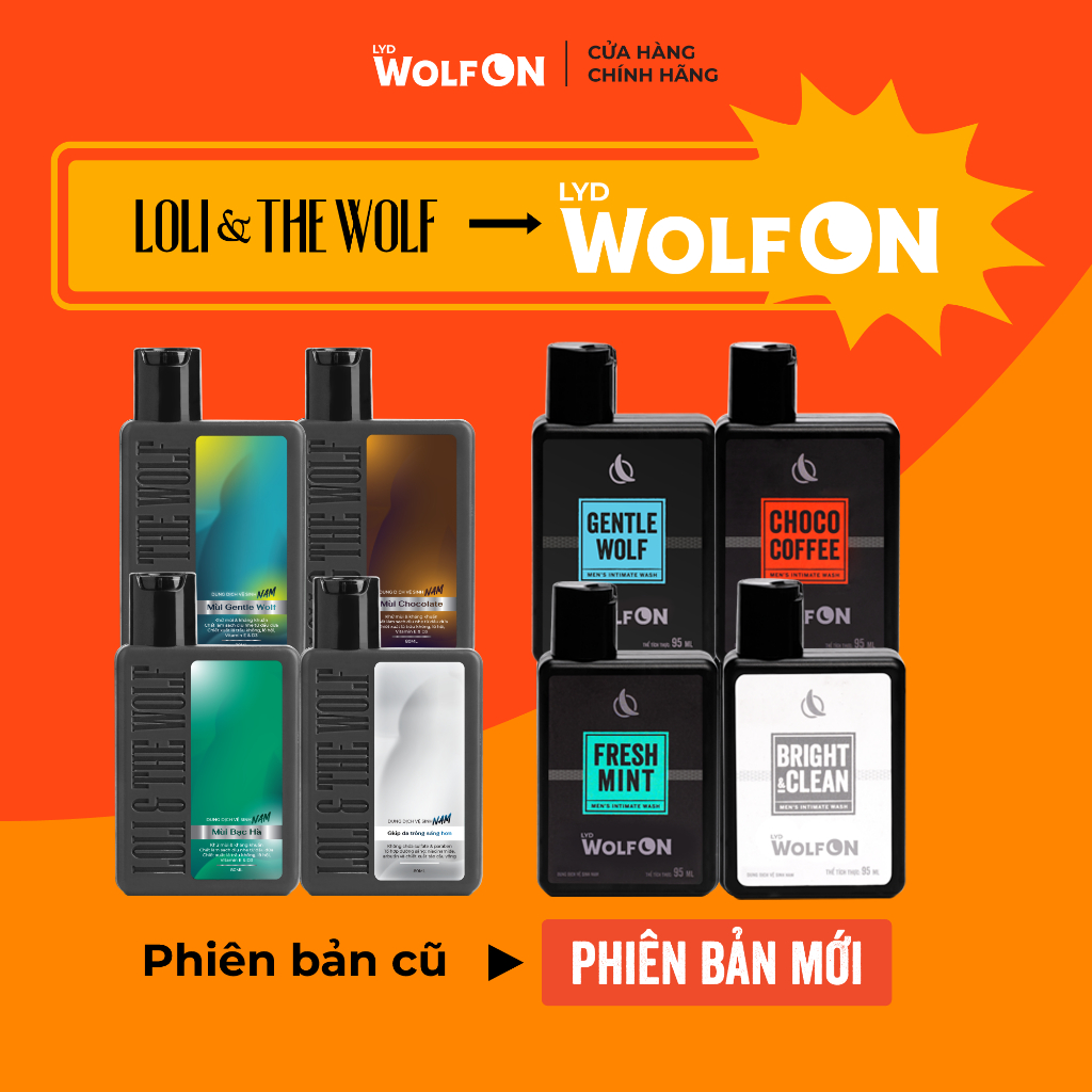 Ảnh Dung Dịch Vệ Sinh Nam Giới LYD Wolf ON Hương Thơm Nam Tính Khử Mùi Sạch Khuẩn 95ml 150ml 1