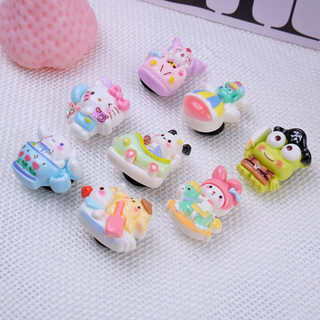 Set 8 charm 3D chủ đề Sanri0 hoạt hình DIY Mita gắn Dép Sục, Cá Sấu JBM-06