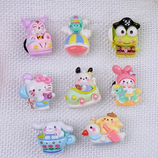 Set 8 charm 3D chủ đề Sanri0 hoạt hình DIY Mita gắn Dép Sục, Cá Sấu JBM-06