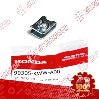 Đai Ốc Kẹp 6MM Bắt Dè Trước Wave Alpha 2017 - 2023 2024 - 2025 90305-KWW-A00 Chính Hãng - ZZM