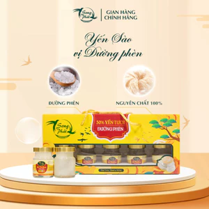 Hộp quà 10 hũ Tổ yến chưng đường phèn Song Phát 70ml