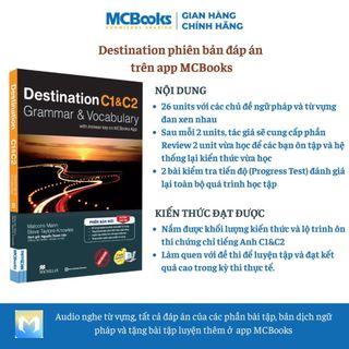 Sách - Destination C1&C2 Grammar and Vocabulary Tặng Audio và bài tập thực hành MCBooks