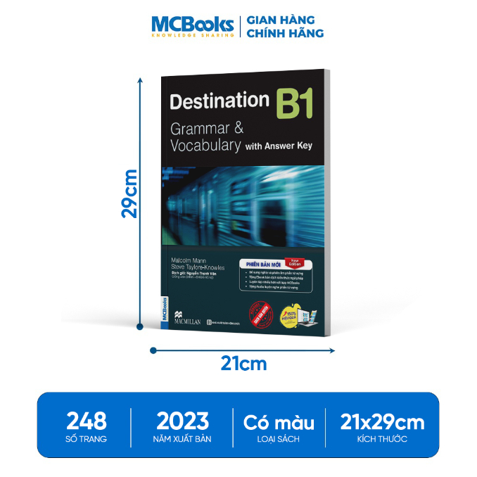 Sách - Destination B1 Grammar and Vocabulary (Kèm đáp án) Tặng Audio và bài tập thực hành MCBooks