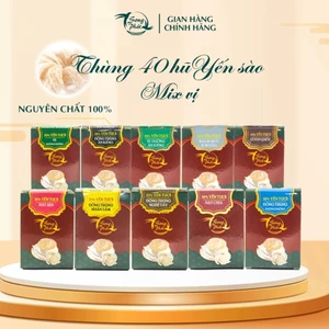 Thùng 40 hũ tổ yến chưng Mix vị Song Phát tăng cường hồi phục sức khỏe nhanh chóng 70ml