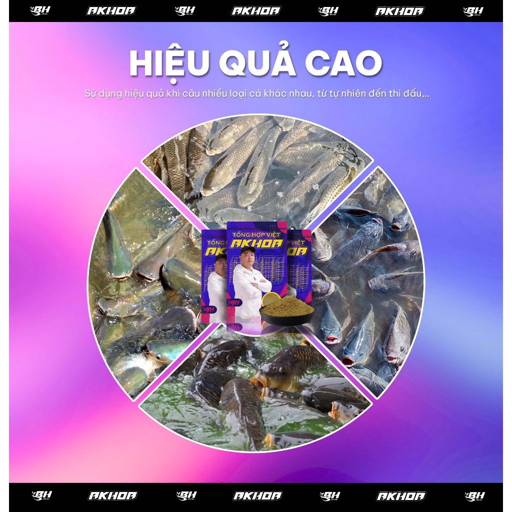 MỒI CÂU TỔNG HỢP A KHOA 250G MUA 5 TẶNG HƯƠNG LIỆU