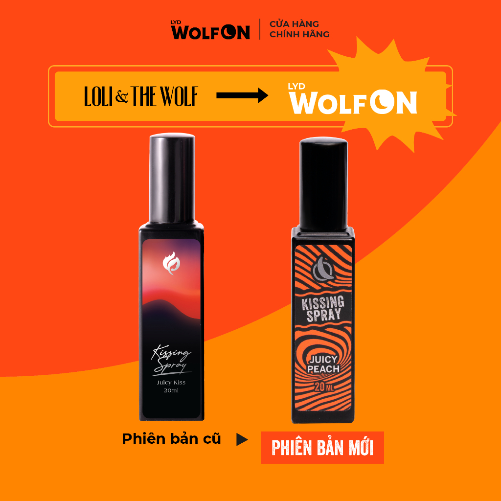 Ảnh Xịt Thơm Miệng Kissing Spray LYD Wolf ON Hương Juicy Peach Vị Đào Mọng Ngọt Ngào Thơm Mát Sảng Khoái Nhỏ Gọn 20ml 1