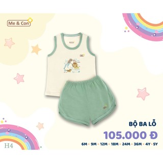 BST Ba lỗ in hình động vật đáng yêu MẸ VÀ CON+ mềm mát, ba lỗ mùa hè thoải mái cho bé vận động