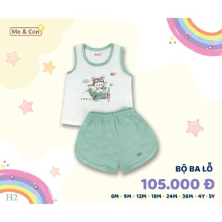 BST Ba lỗ in hình động vật đáng yêu MẸ VÀ CON+ mềm mát, ba lỗ mùa hè thoải mái cho bé vận động