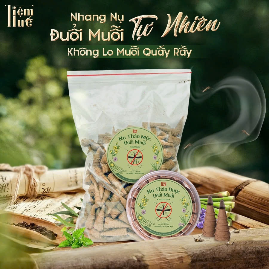 Nụ Thảo Mộc Đuổi Muỗi Tiệm Huế, Hương Thơm Thanh Mát, Dịu Nhẹ, Giúp Đuỗi Muỗi, Thanh Lọc Không Khí