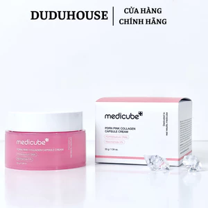 Kem dưỡng viên nang Medicube PDRN Pink Collagen Capsule Cream căng bóng da 55ml Duduhouse