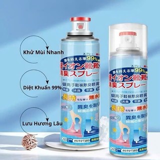 Xịt Khử Mùi Hôi Giày Dép Nano Bạc Đánh Bay Mùi Hôi Chân Cao Cấp,  BÌNH XỊT KHỬ MÙI GIÀY - MÃ: XITKHUMUI8521