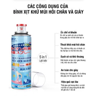Xịt Khử Mùi Hôi Giày Dép Nano Bạc Đánh Bay Mùi Hôi Chân Cao Cấp,  BÌNH XỊT KHỬ MÙI GIÀY - MÃ: XITKHUMUI8521