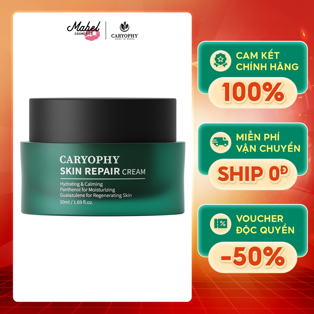 Ảnh Kem dưỡng phục hồi da Caryophy Skin Repair Cream Hàn Quốc dưỡng ẩm phục hồi da mỏng yếu 50ml 1