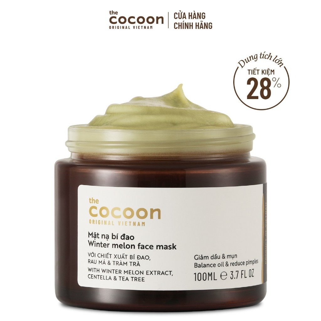 [MUA 2 GIẢM 40%] Combo 1 Mặt nạ bí đao 100ml + 1 Bigsize Nước tẩy trang bí đao 500ml