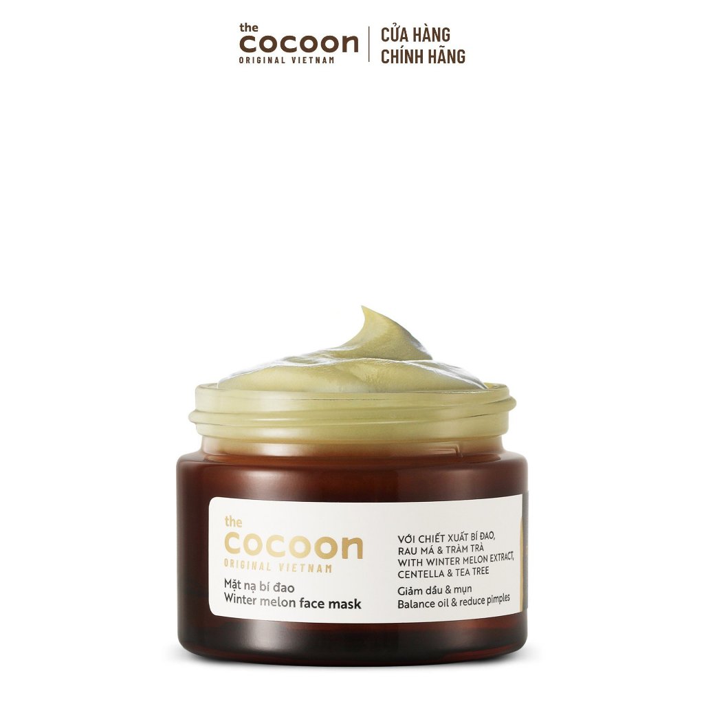 [MUA 2 GIẢM 37%] Combo Mặt nạ bí đao Cocoon 30ml + Tẩy da chết cà phê cơ thể 200ml