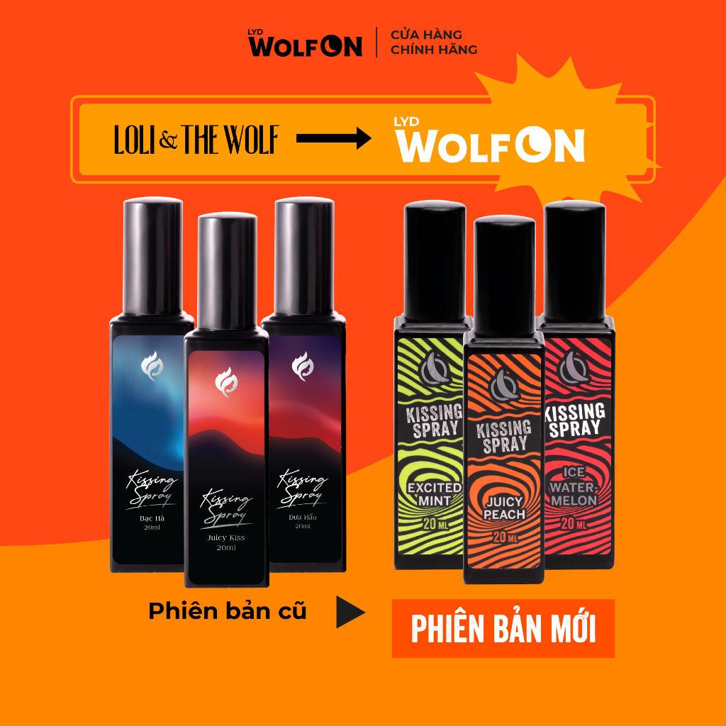 Ảnh Xịt Thơm Miệng Kissing Spray LYD Wolf ON Hương Trái Cây Bạc Hà Thơm Mát Sảng Khoái Nhỏ Gọn 20ml 1