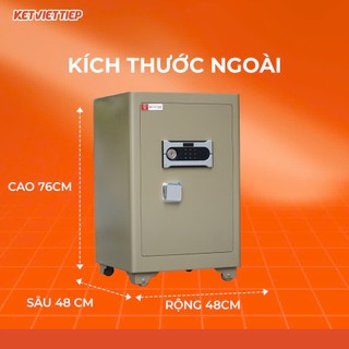 Két sắt Việt Tiệp KVTSC120DT Khóa điện tử chống cháy cao cấp, có báo động về điện thoại