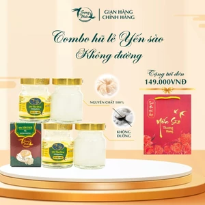 COMBO 6 hũ Tổ yến chưng không đường Song Phát hỗ trợ đề kháng bổ sung dưỡng chất cho người tiểu đường 70ml